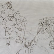 Mourning Embroidery 4 / detail- The Fates Assign