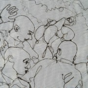 Mourning Embroidery 3 / detail- Seeking Refuge